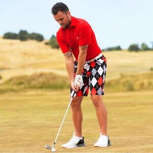 Royal & Awesome Mens Golf Shorts, Crazy Golf Shorts For Men, Plaid Shorts Men